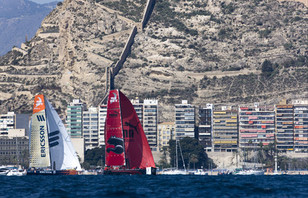 VOLVO OCEAN RACE - 2008 2009. IN-PORT RACE in Alicante-Spain.