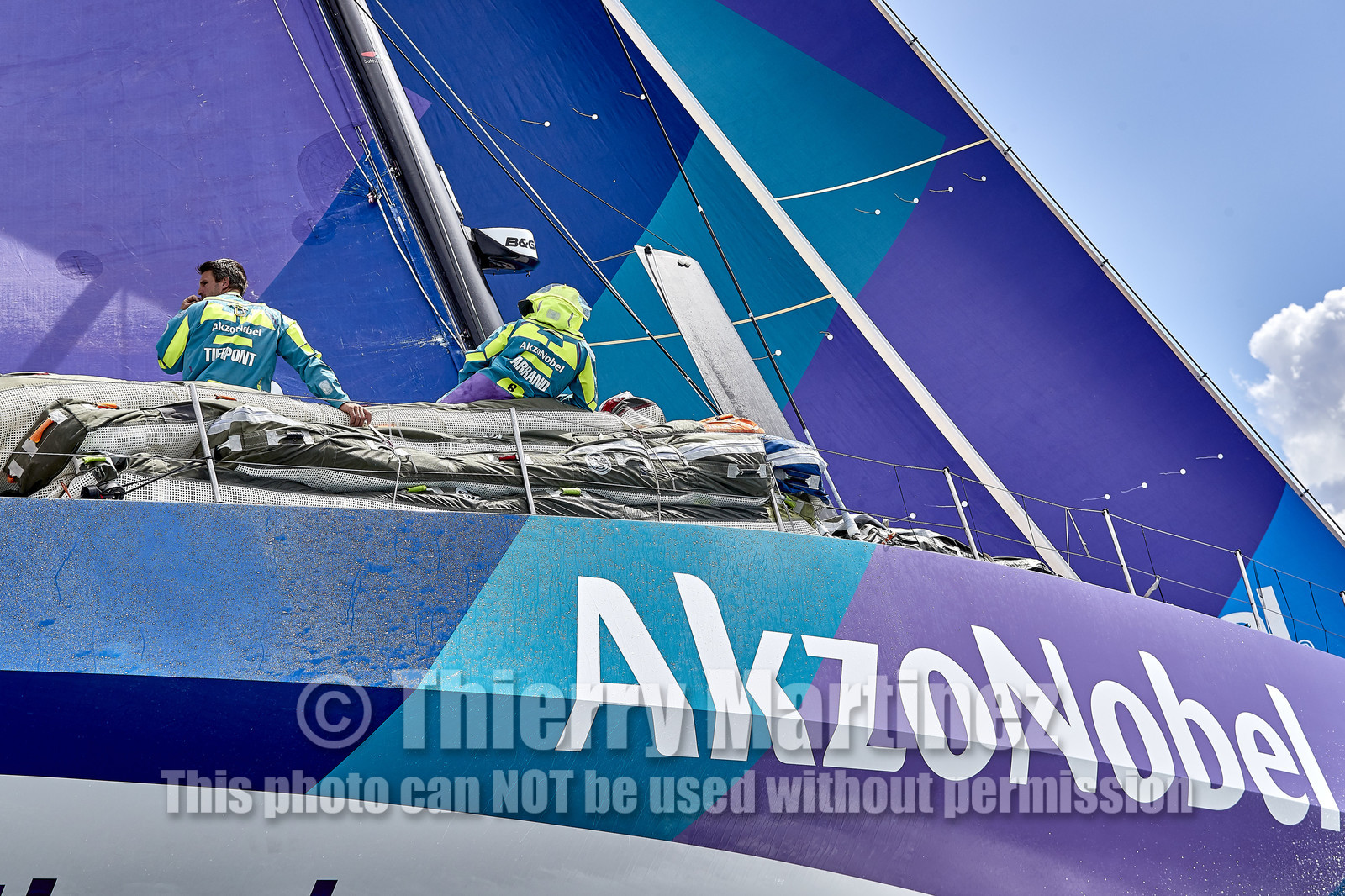 team AkzoNobel  in Volvo Ocean Race 2017-18.