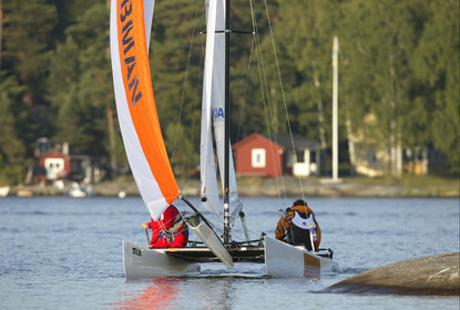 03_3089D  © Th.Martinez,STOCKHOLM ARCHIPELAGO SWEDEN,8 07 03-Archipelago Raid (2003)  Day 1. Finsih Leg 1..Team JOBMAN Björn Österberg (SWE) & Björn Hansen (SWE)