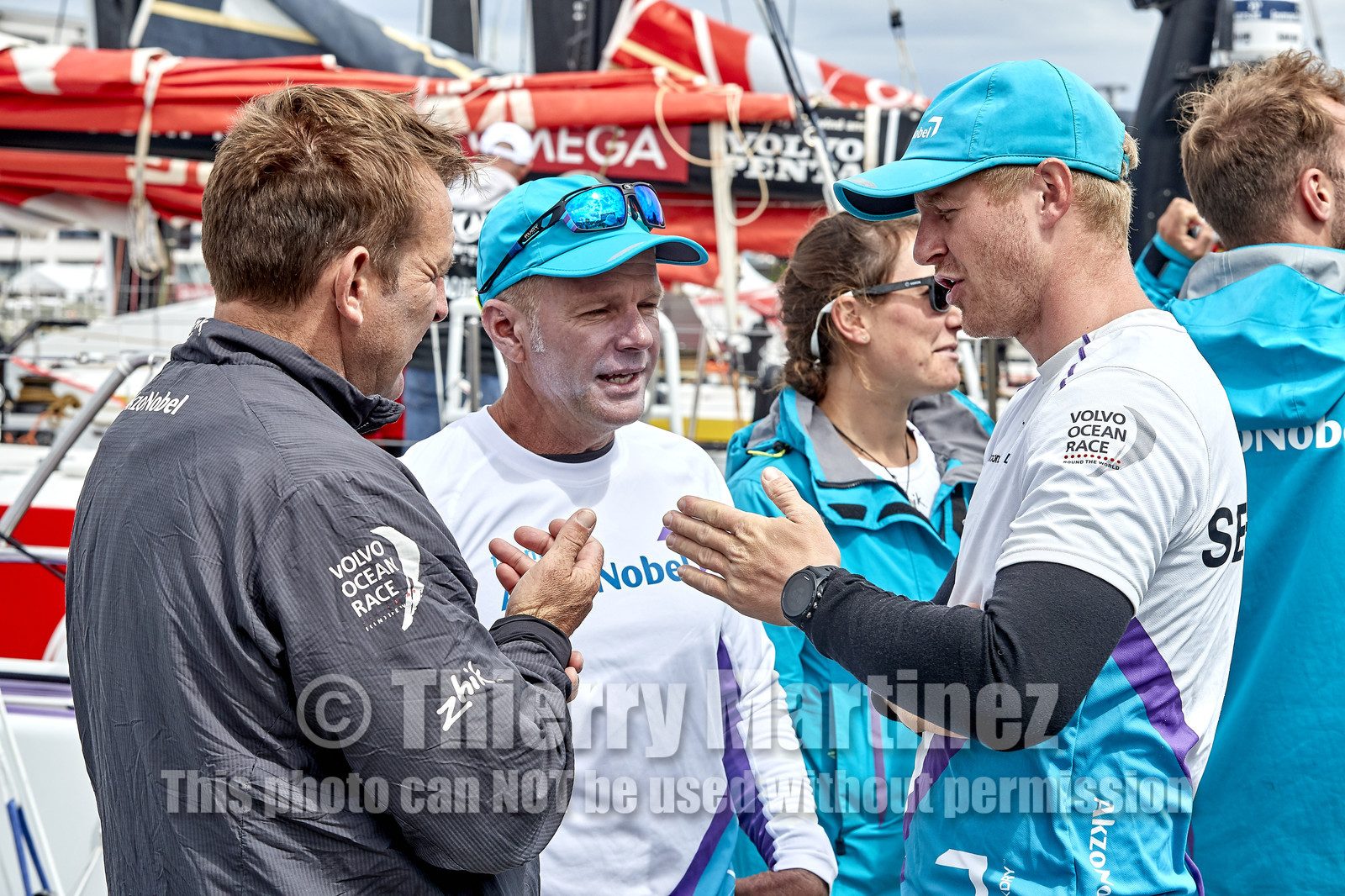 team AkzoNobel  in Volvo Ocean Race 2017-18.