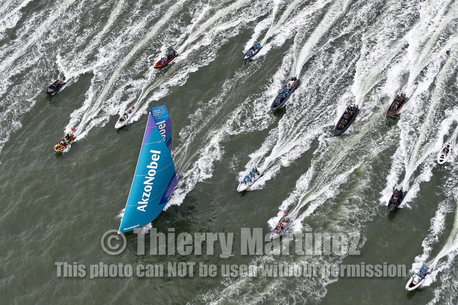 team AkzoNobel  in Volvo Ocean Race 2017-18.