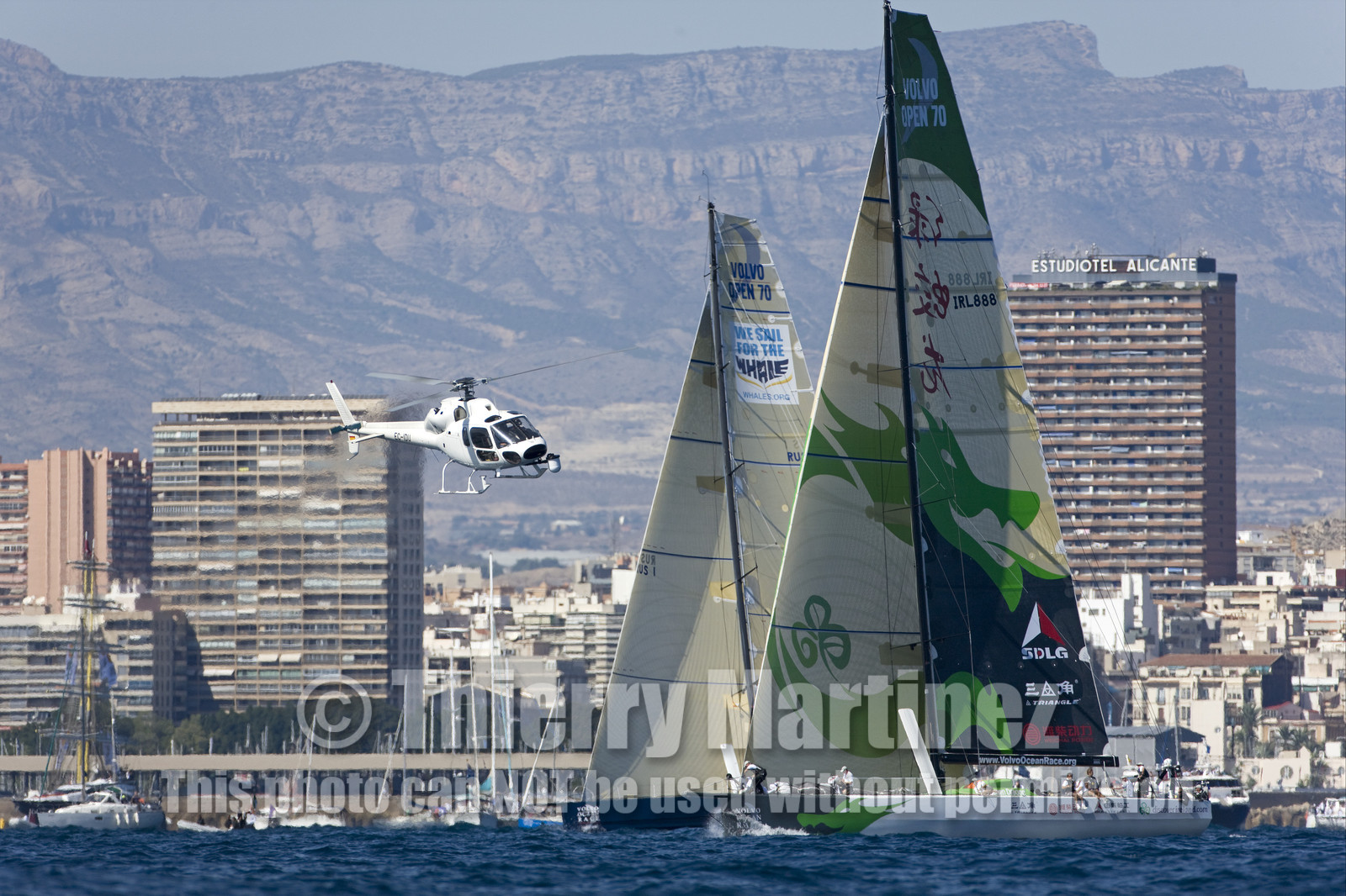 VOLVO OCEAN RACE - 2008 2009. IN-PORT RACE in Alicante-Spain.