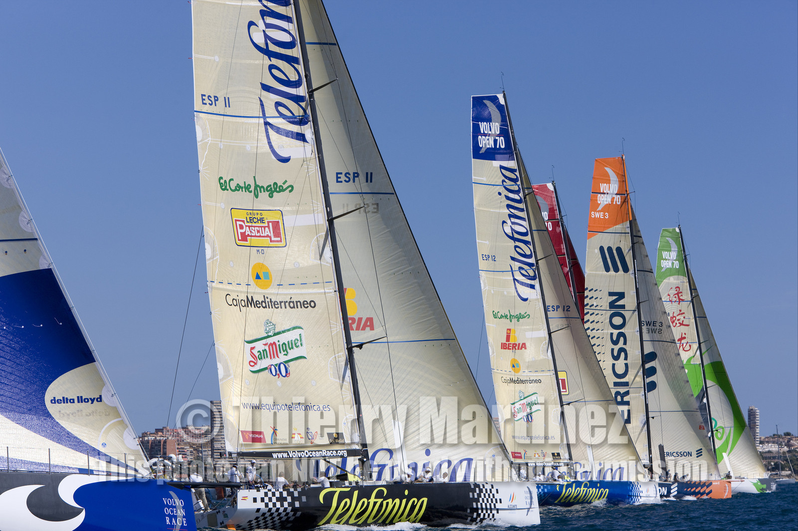 VOLVO OCEAN RACE - 2008 2009. IN-PORT RACE in Alicante-Spain.