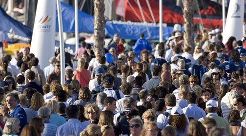 VOLVO OCEAN RACE - 2008 2009. IN-PORT RACE in Alicante-Spain.