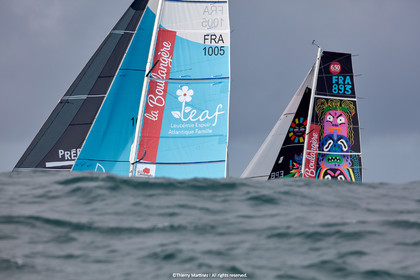 23_22438   © Thierry Martinez. LES SABLES D'OLONNE, 85 - FRANCE 25 septembre 2023.Départ MINI TRANSAT 2023. Départ du Dimanche 24 septembre retardé au Lundi 25 Sept .Les Sables d’Olonne (FRA)    Santa Cruz de la Palma ( Canaries)    St François ( Guadeloupe): 4050 NM.