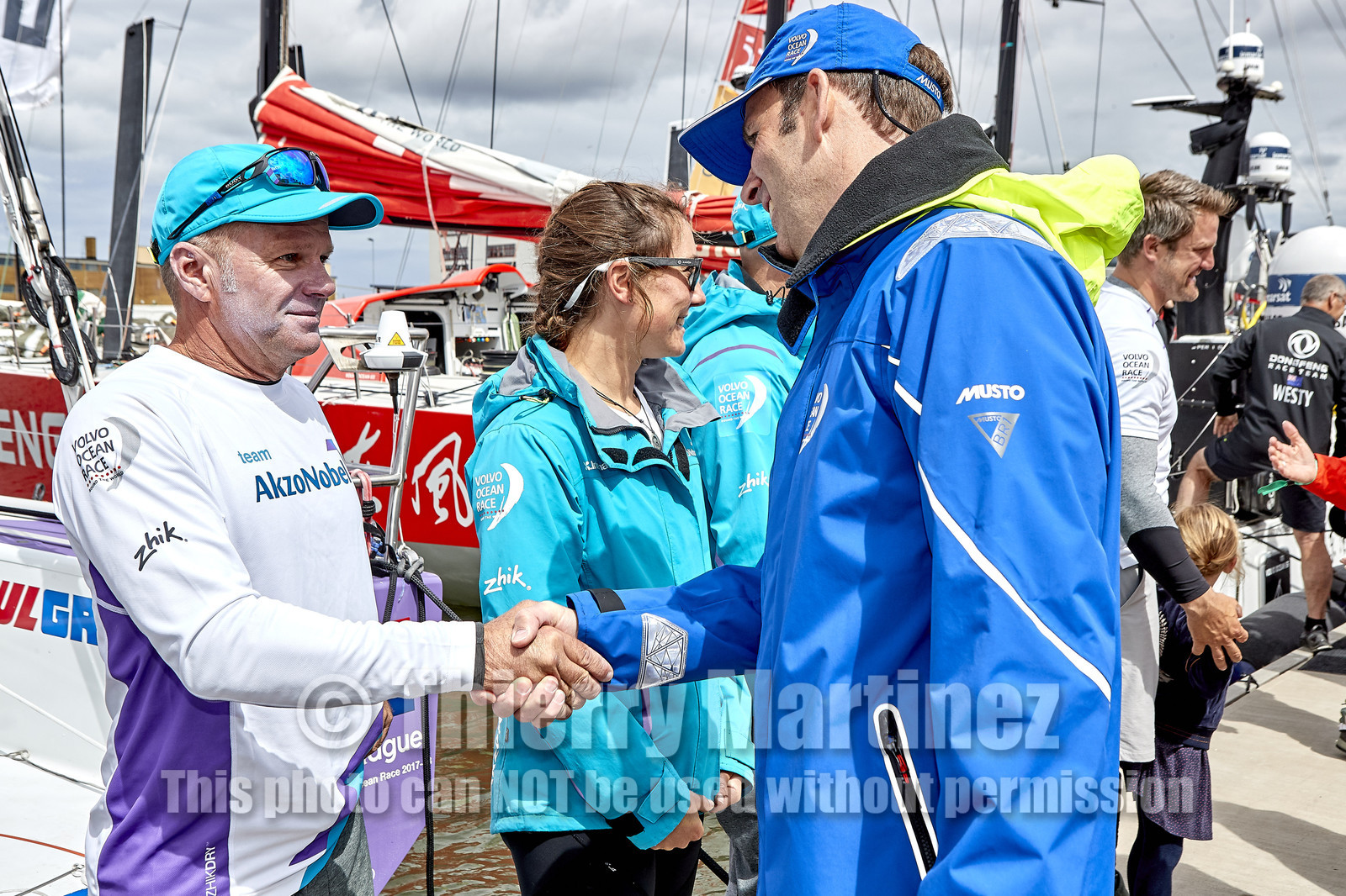 team AkzoNobel  in Volvo Ocean Race 2017-18.