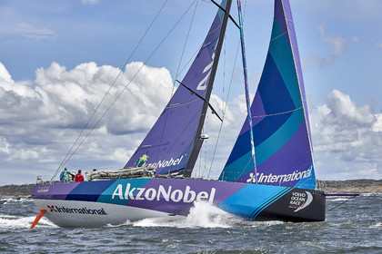 team AkzoNobel  in Volvo Ocean Race 2017-18.