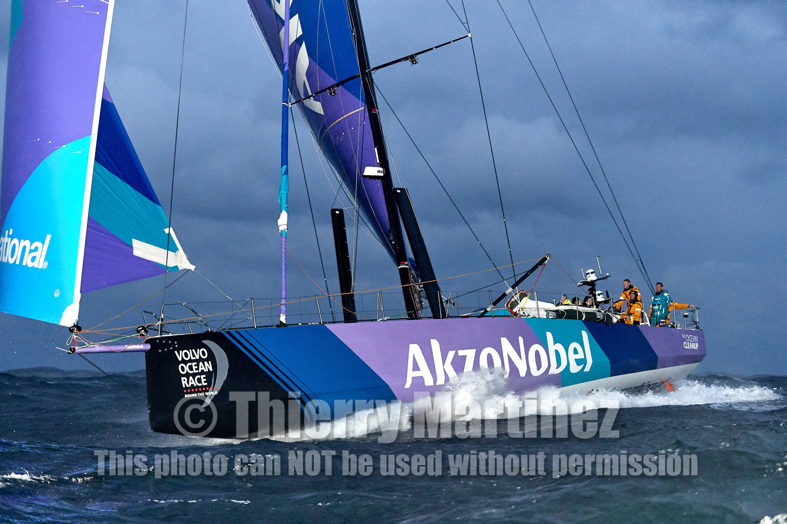 team AkzoNobel  in Volvo Ocean Race 2017-18.