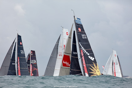 23_22521   © Thierry Martinez. LES SABLES D'OLONNE, 85 - FRANCE 25 septembre 2023.Départ MINI TRANSAT 2023. Départ du Dimanche 24 septembre retardé au Lundi 25 Sept .Les Sables d’Olonne (FRA)    Santa Cruz de la Palma ( Canaries)    St François ( Guadeloupe): 4050 NM.