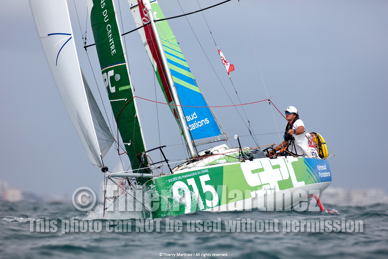 23_22598   © Thierry Martinez. LES SABLES D'OLONNE, 85 - FRANCE 25 septembre 2023.Départ MINI TRANSAT 2023. Départ du Dimanche 24 septembre retardé au Lundi 25 Sept .Les Sables d’Olonne (FRA)    Santa Cruz de la Palma ( Canaries)    St François ( Guadeloupe): 4050 NM.