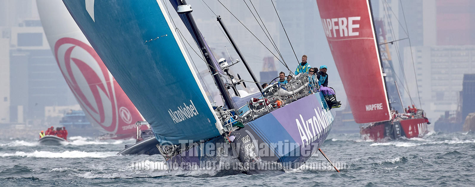 team AkzoNobel  in Volvo Ocean Race 2017-18.