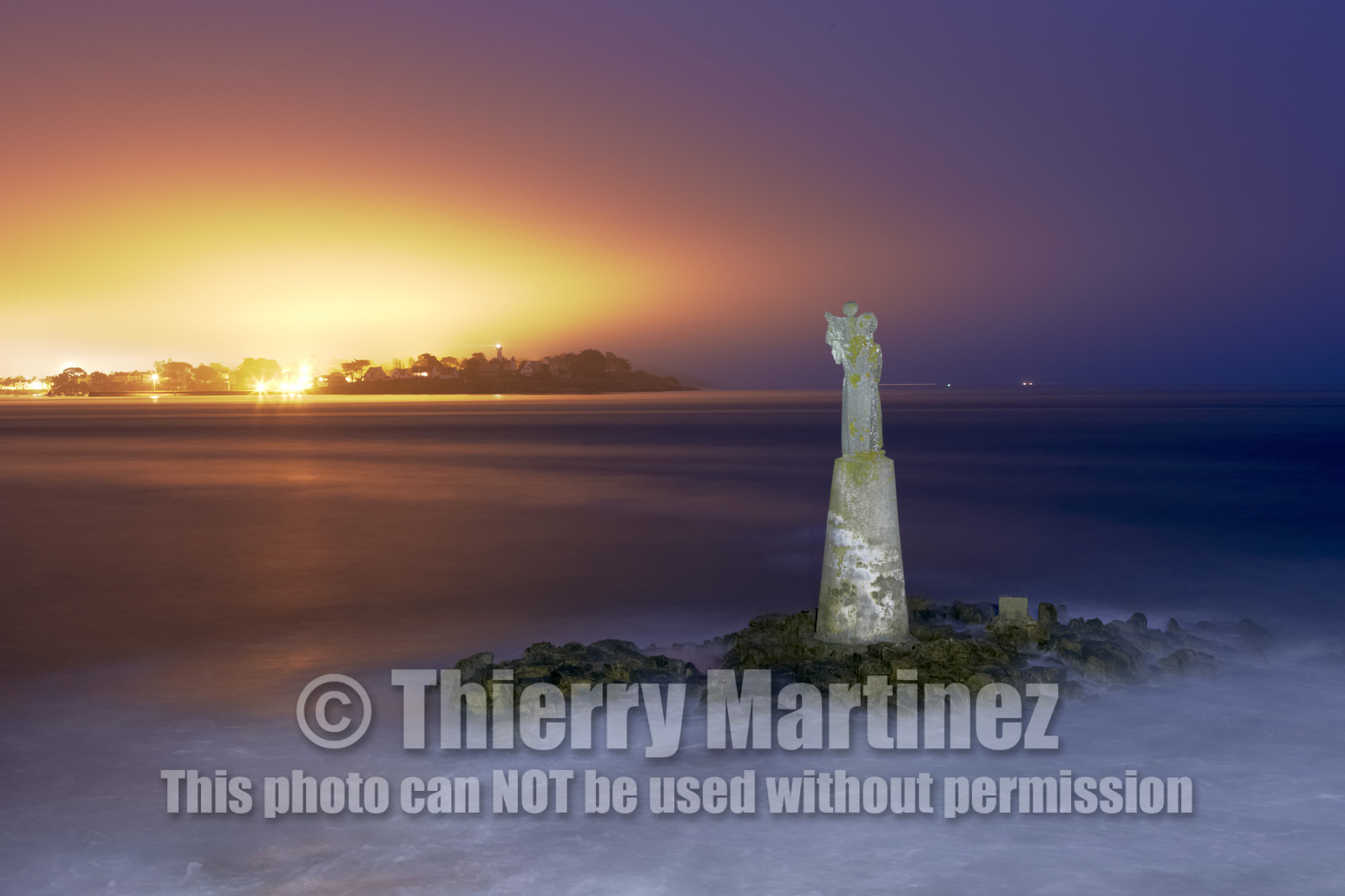 Levé de soleil à la cale du Guilvain.