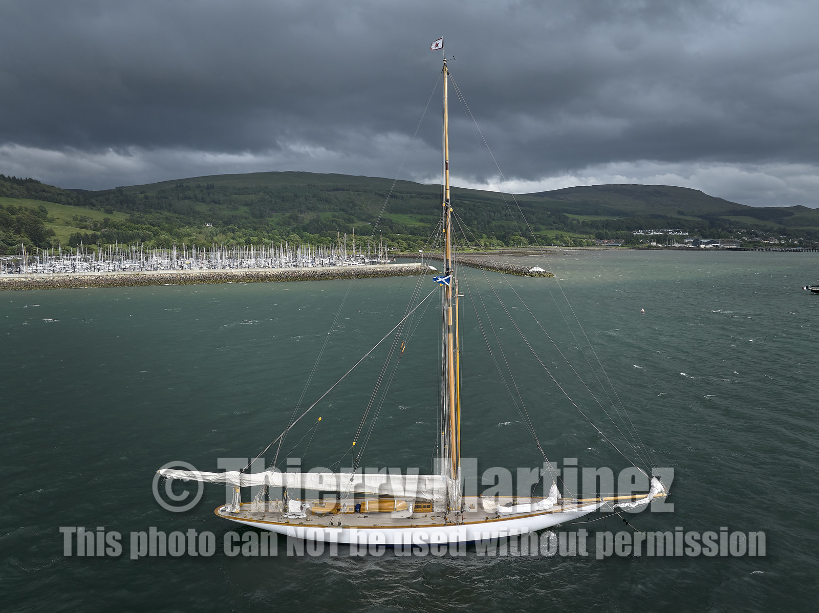 22_17006   © Thierry Martinez.FAIRLIE,SCOTLAND - UK 11th June 20222022 RICHARD MILLE FIFE REGATTA.Day 1. Race cancelled