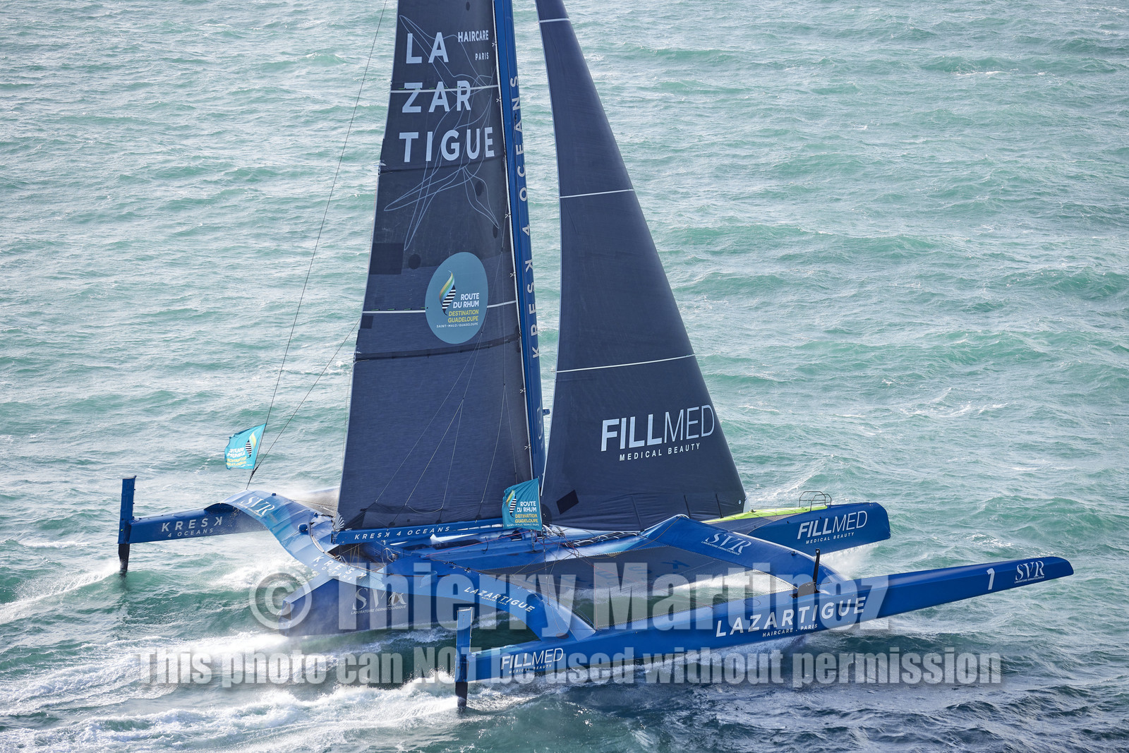 22_39296   © Thierry Martinez.DINARD, FRANCE. 9 Novembre  2022Départ de la 12éme ROUTE DU RHUM, transatlantique course à la voile en solitaire de St Malo(FRA)  à Pointe à Pitre (FRA-Guadeloupe) 3.543 milles nautiques.