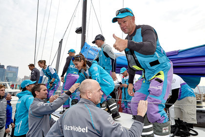 team AkzoNobel  in Volvo Ocean Race 2017-18.