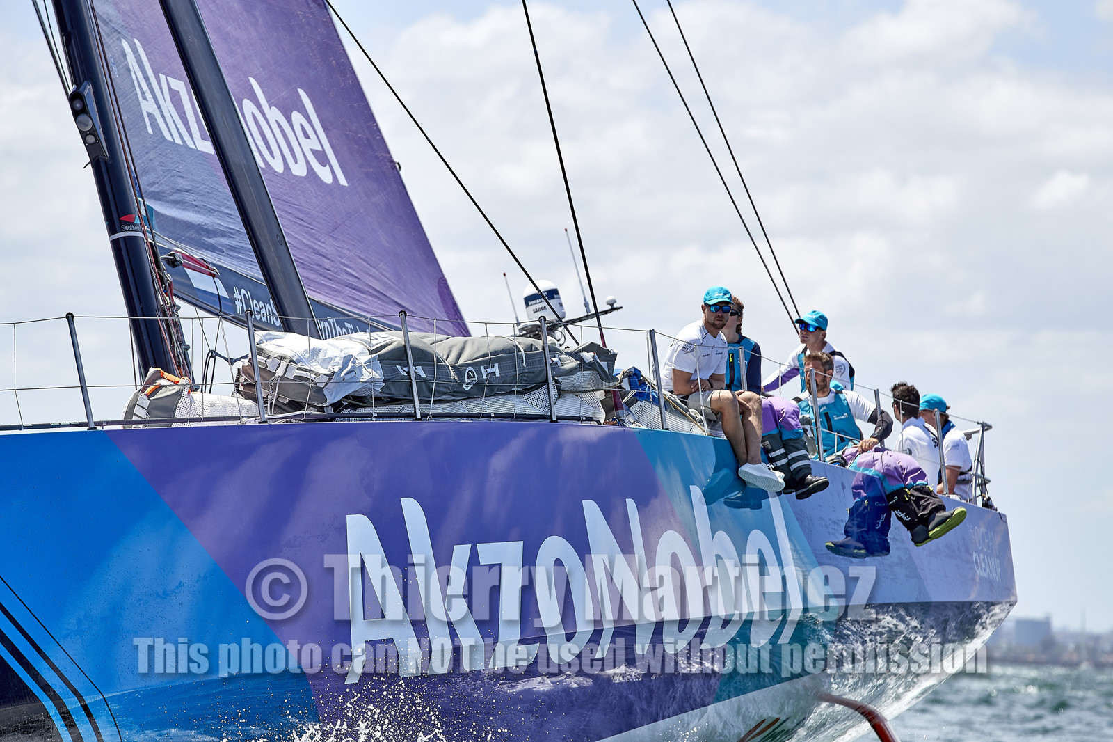 team AkzoNobel  in Volvo Ocean Race 2017-18.