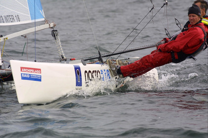 01_0502D-©ThMartinez- Sweden 1st 3rd August 2001. Archipelago Raid (Catamaran Formula 18).Eskil Degsell (SWE) & Anders Perols (SWE)