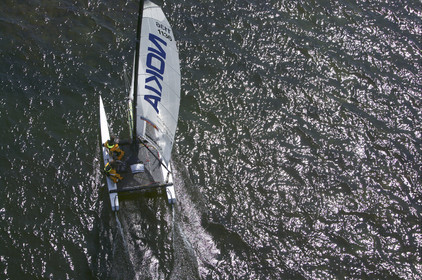 03_3157D   © Th.Martinez,STOCKHOLM ARCHIPELAGO SWEDEN, 9 07 03-Archipelago Raid (2003)  Day 2. Team NOKIA-Adilstam  .Frederik Aldistam (SWe) and Tomas Marimon (SWE)