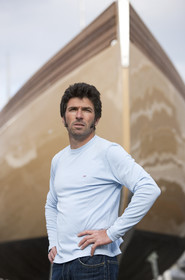 Thierry Dubois (FRA) et son bateau LA LOUISE