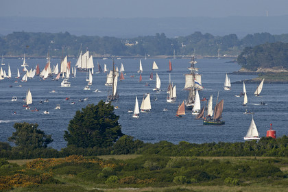 Semaine du Golfe 2015. Parade d'arrivée de la flotte.