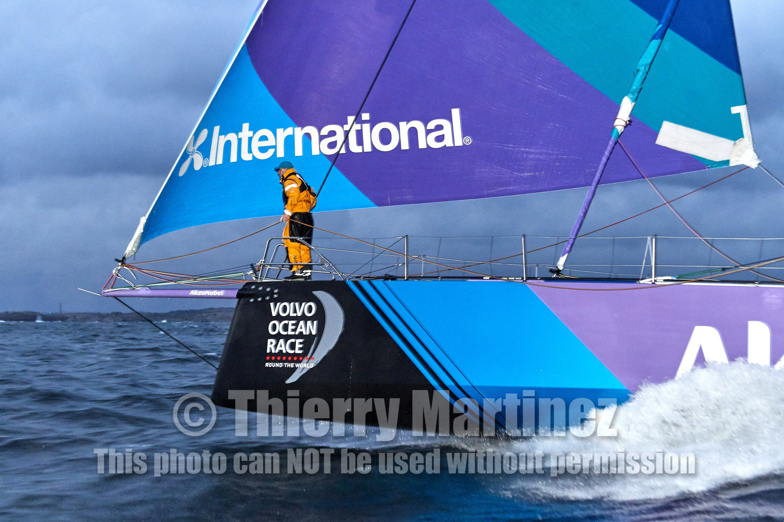 team AkzoNobel  in Volvo Ocean Race 2017-18.