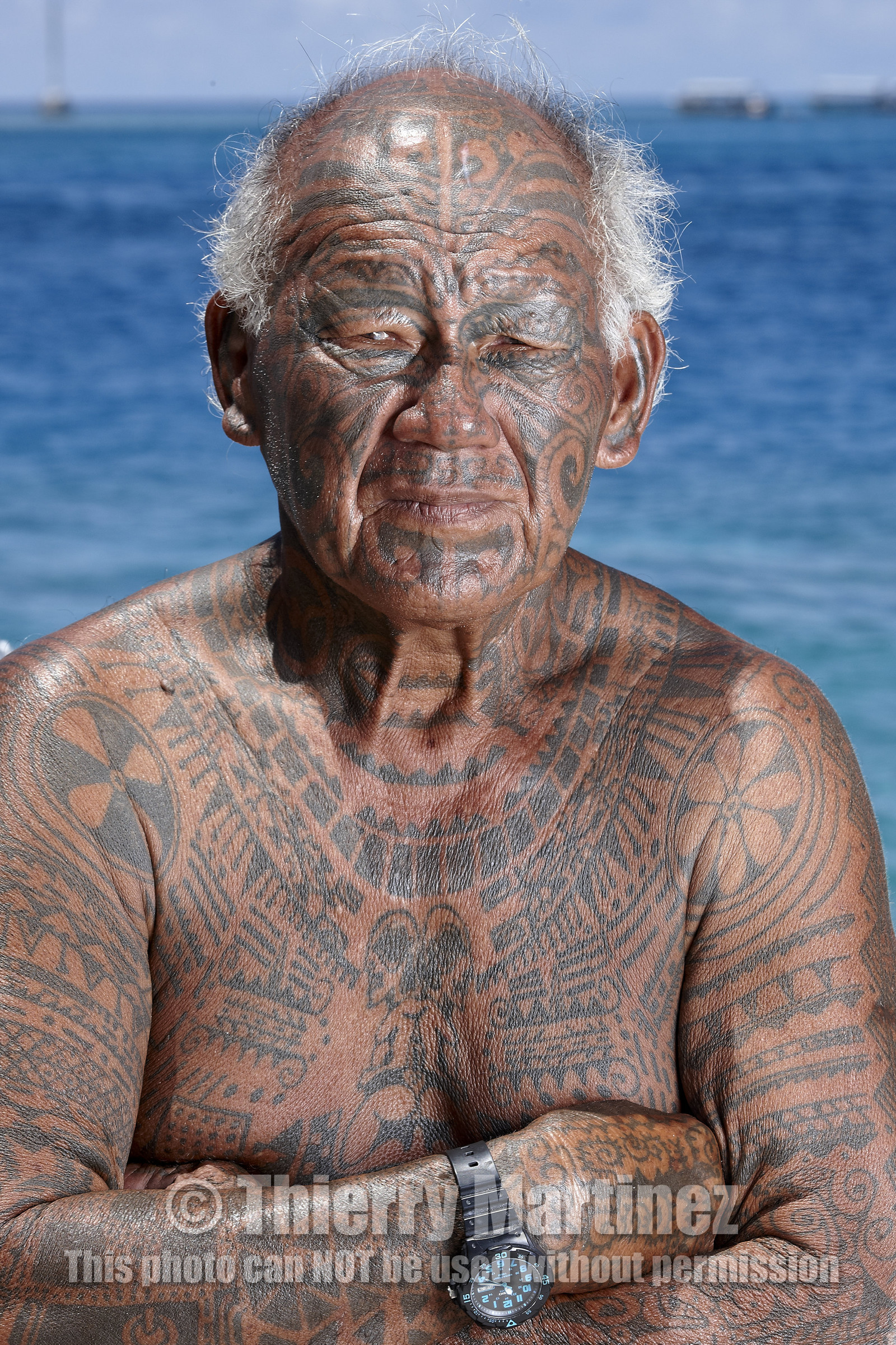 15_026821  ©ThMartinez Sea&Co.  RANGIROA - ARCHIPEL des TUAMOTU. POLYNESIE FRANCAISE .  8 Février 2015. ..HURI, pilote Taxi Boat à Rangiroa.
