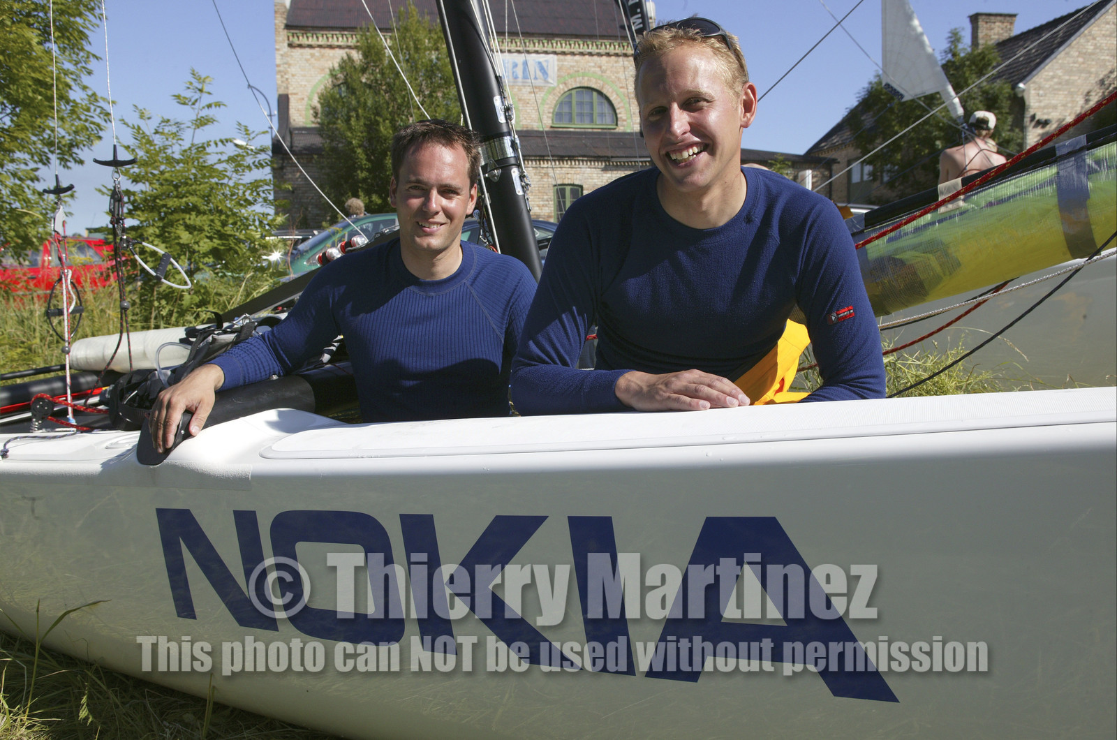 03_3024D © Th.Martinez,STOCKHOLM ARCHIPELAGO SWEDEN, 8 07 03-Archipelago Raid (2003)  Day 1. Team NOKIA-Adilstam  .Frederik Aldistam (SWe) & Tomas Marimon (SWE)
