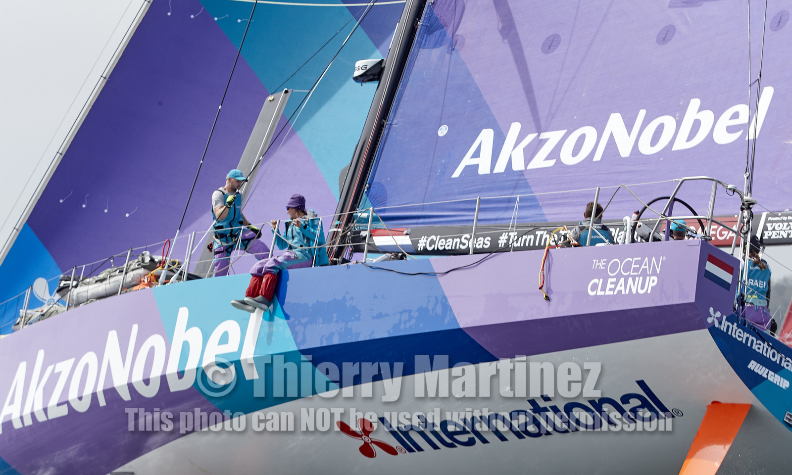 team AkzoNobel  in Volvo Ocean Race 2017-18.