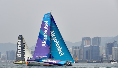 team AkzoNobel  in Volvo Ocean Race 2017-18.