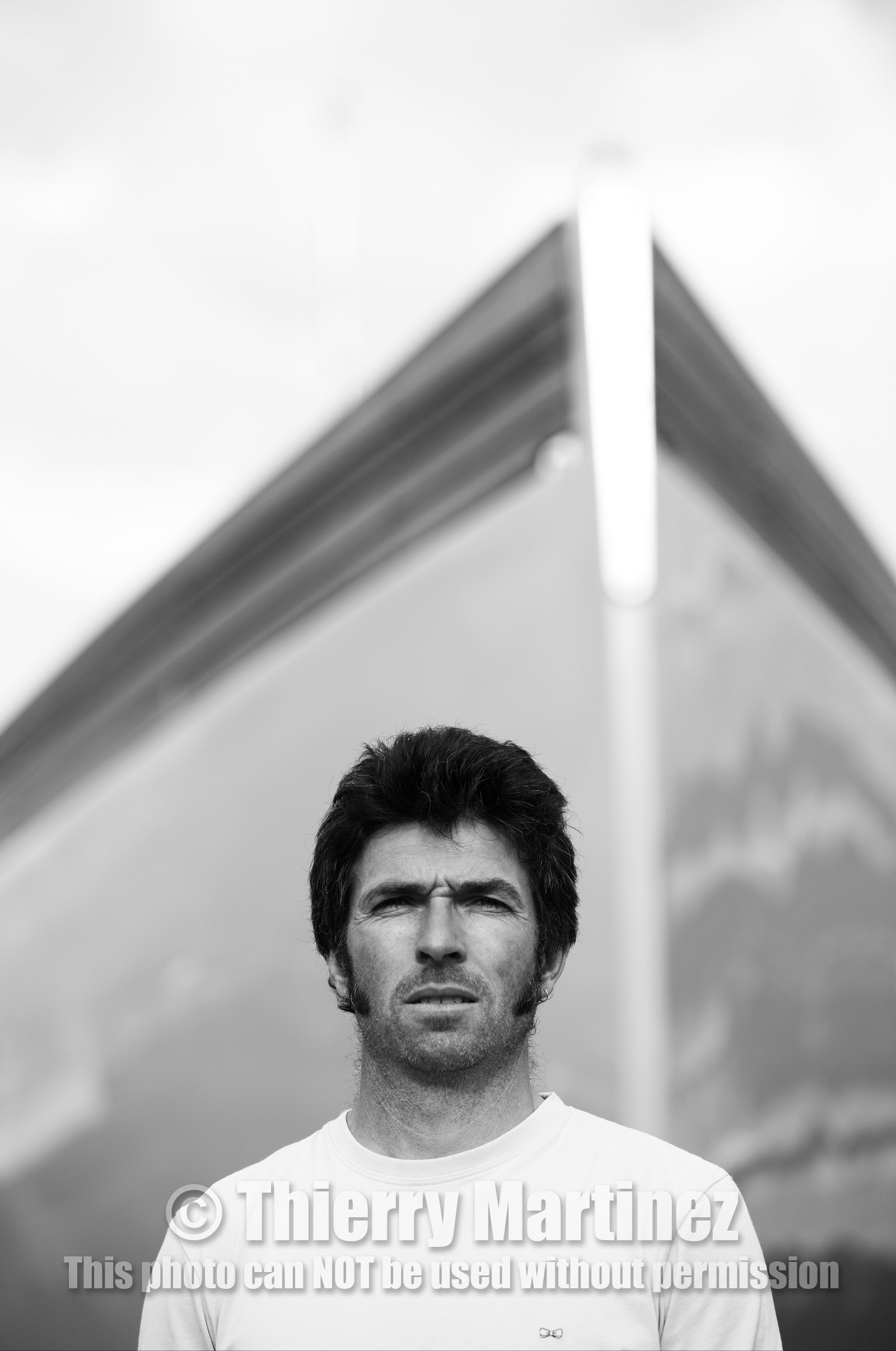 Thierry Dubois (FRA) et son bateau LA LOUISE