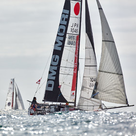 23_22766   © Thierry Martinez. LES SABLES D'OLONNE, 85 - FRANCE 25 septembre 2023.Départ MINI TRANSAT 2023. Départ du Dimanche 24 septembre retardé au Lundi 25 Sept .Les Sables d’Olonne (FRA)    Santa Cruz de la Palma ( Canaries)    St François ( Guadeloupe): 4050 NM.