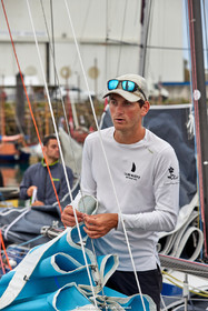23_21597   © Thierry Martinez. LES SABLES D'OLONNE, 85 - FRANCE 25 septembre 2023.Départ MINI TRANSAT 2023. Départ du Dimanche 24 septembre retardé au Lundi 25 Sept .Les Sables d’Olonne (FRA)    Santa Cruz de la Palma ( Canaries)    St François ( Guadeloupe): 4050 NM.