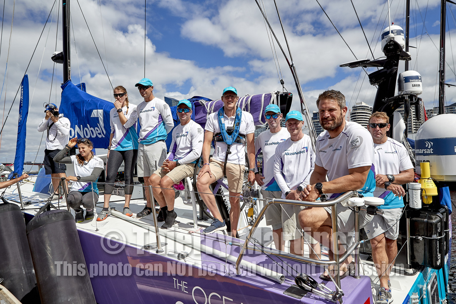 team AkzoNobel  in Volvo Ocean Race 2017-18.