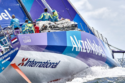 team AkzoNobel  in Volvo Ocean Race 2017-18.