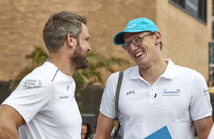 team AkzoNobel  in Volvo Ocean Race 2017-18.