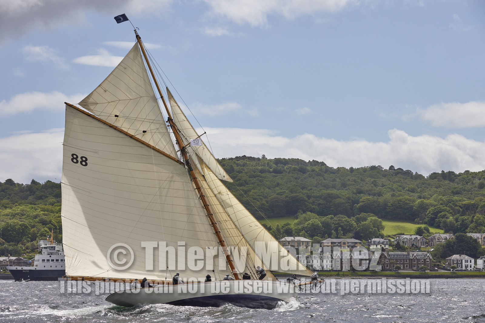 22_17006   © Thierry Martinez.FAIRLIE,SCOTLAND - UK 12th June 20222022 RICHARD MILLE FIFE REGATTA.Day 2 : LARGS to ROTHESAY