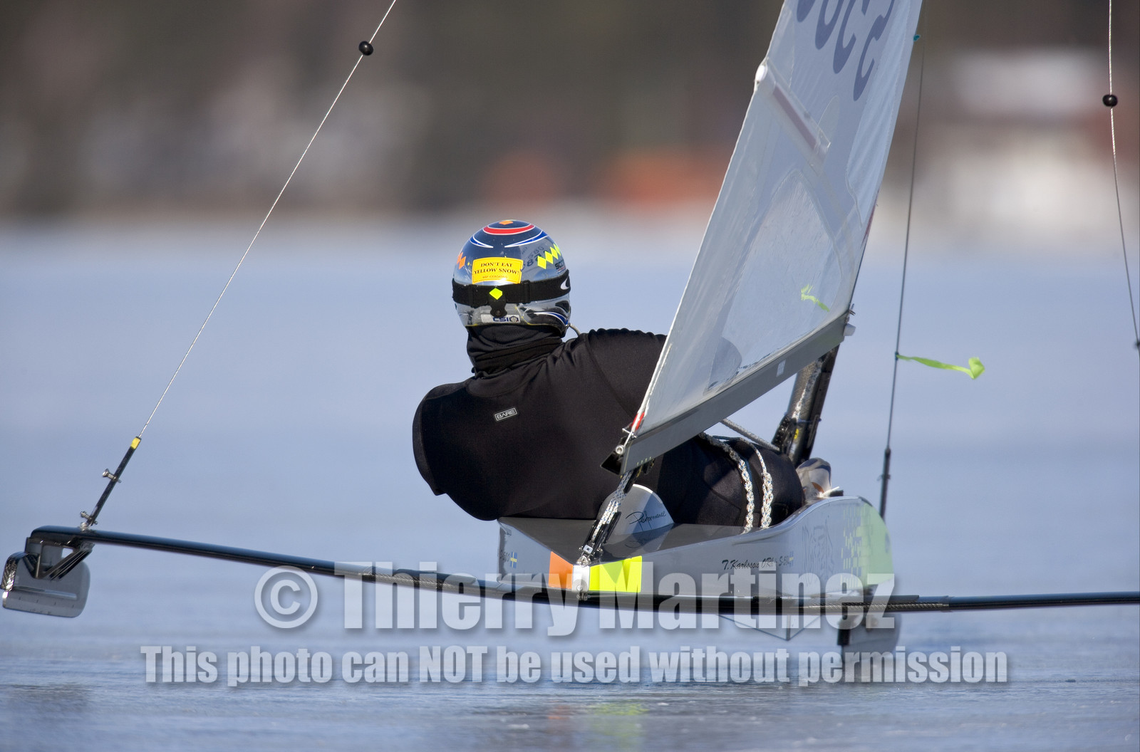 Ice Boats in Stockholm Archipelago - March 2005.