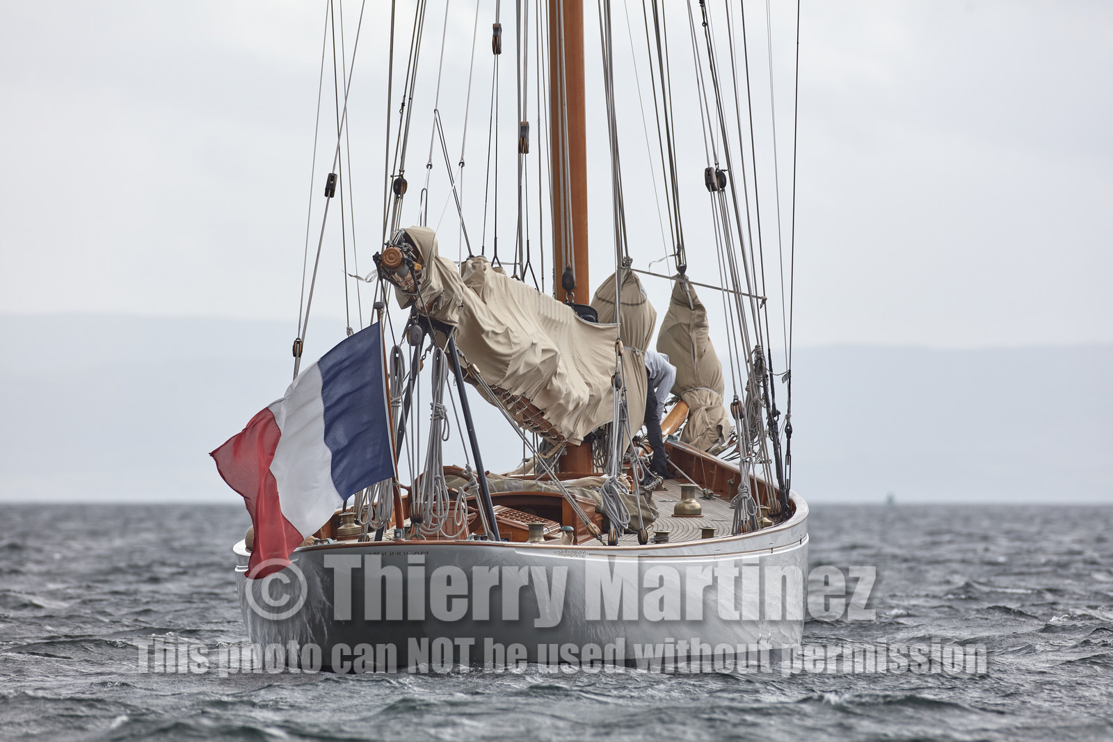 22_17006   © Thierry Martinez.FAIRLIE,SCOTLAND - UK 11th June 20222022 RICHARD MILLE FIFE REGATTA.Day 1. Race cancelled , too much wind…