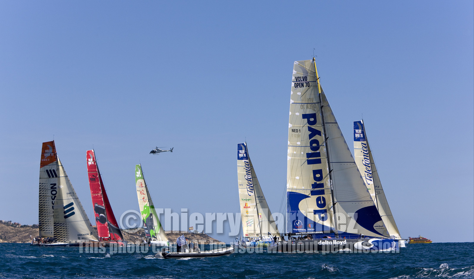 VOLVO OCEAN RACE - 2008 2009. IN-PORT RACE in Alicante-Spain.