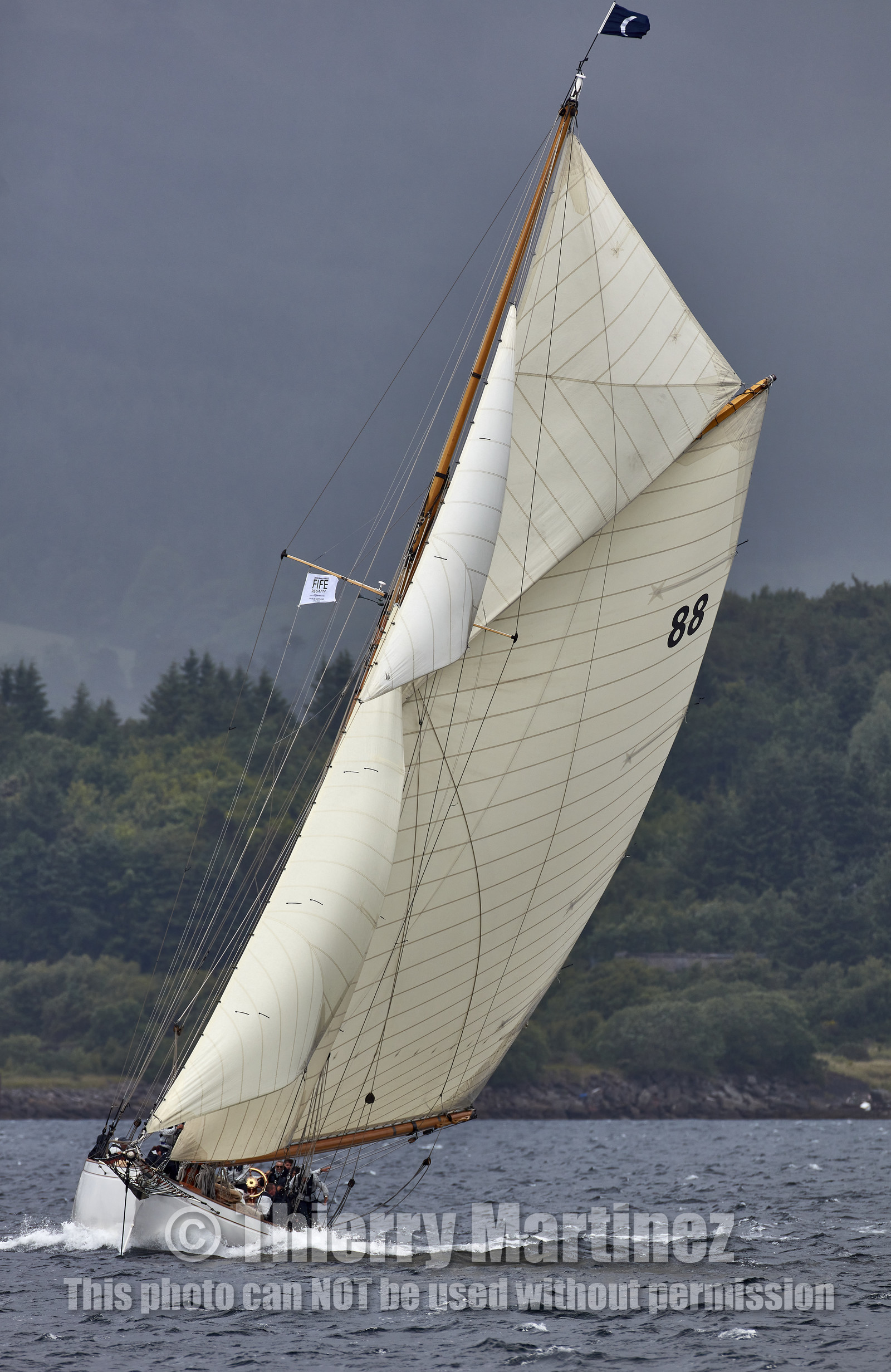 22_17006   © Thierry Martinez.FAIRLIE,SCOTLAND - UK 12th June 20222022 RICHARD MILLE FIFE REGATTA.Day 2 : LARGS to ROTHESAY