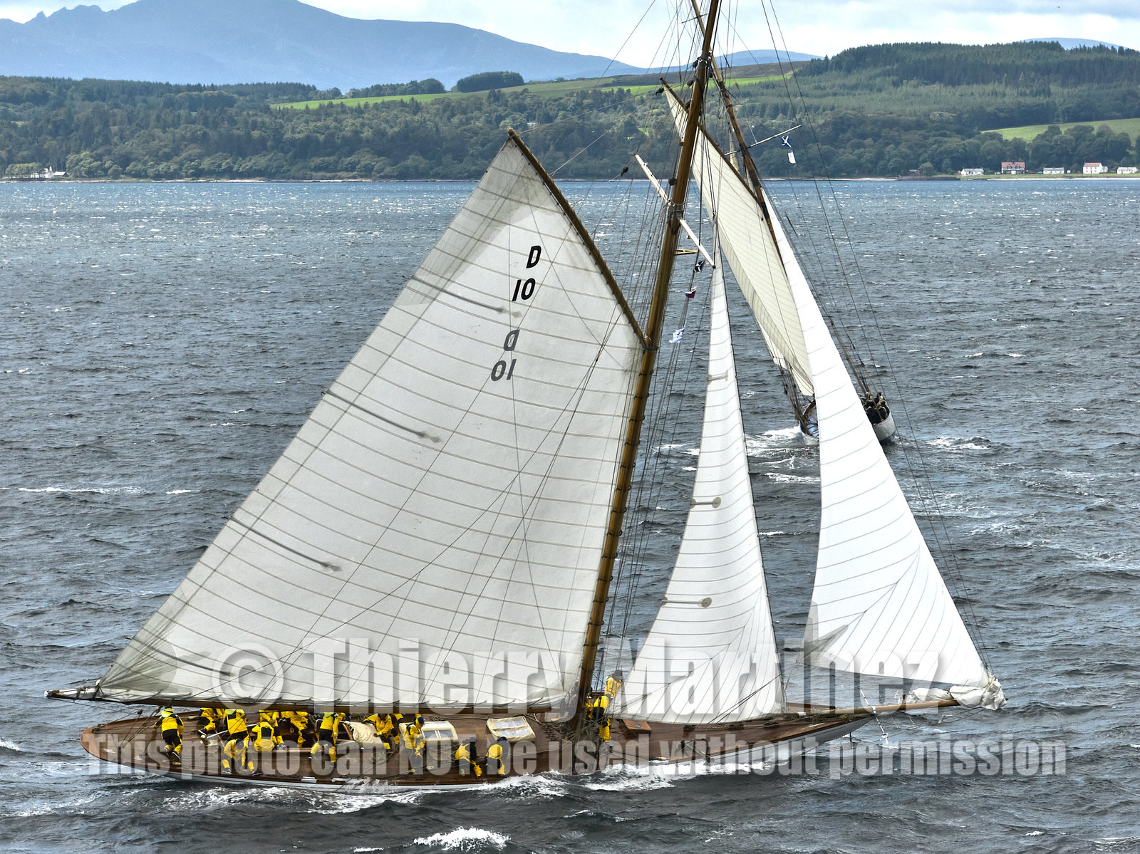 22_17006   © Thierry Martinez.FAIRLIE,SCOTLAND - UK 12th June 20222022 RICHARD MILLE FIFE REGATTA.Day 2 : LARGS to ROTHESAY