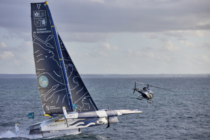 22_39920   © Thierry Martinez.DINARD, FRANCE. 9 Novembre  2022Départ de la 12éme ROUTE DU RHUM, transatlantique course à la voile en solitaire de St Malo(FRA)  à Pointe à Pitre (FRA-Guadeloupe) 3.543 milles nautiques.
