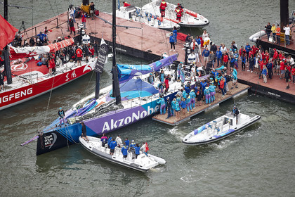 team AkzoNobel  in Volvo Ocean Race 2017-18.