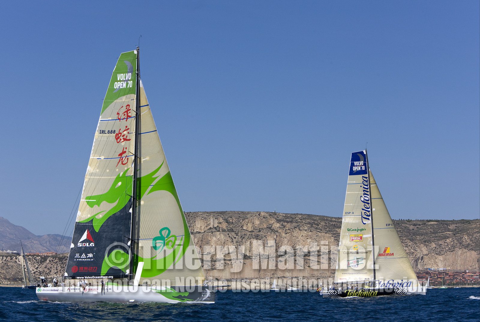VOLVO OCEAN RACE - 2008 2009. IN-PORT RACE in Alicante-Spain.