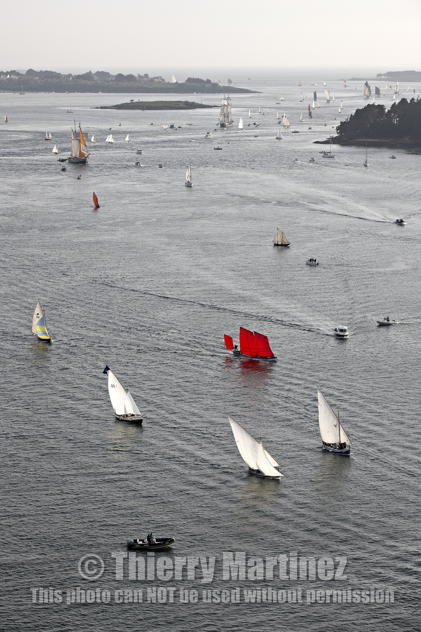Semaine du Golfe 2015. Parade d'arrivée de la flotte.
