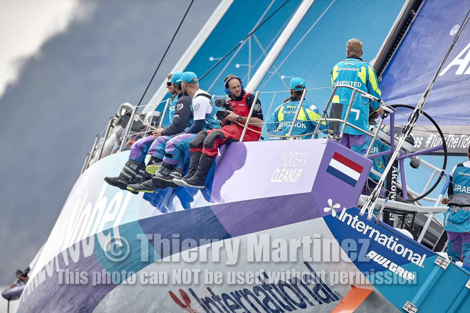 team AkzoNobel  in Volvo Ocean Race 2017-18.