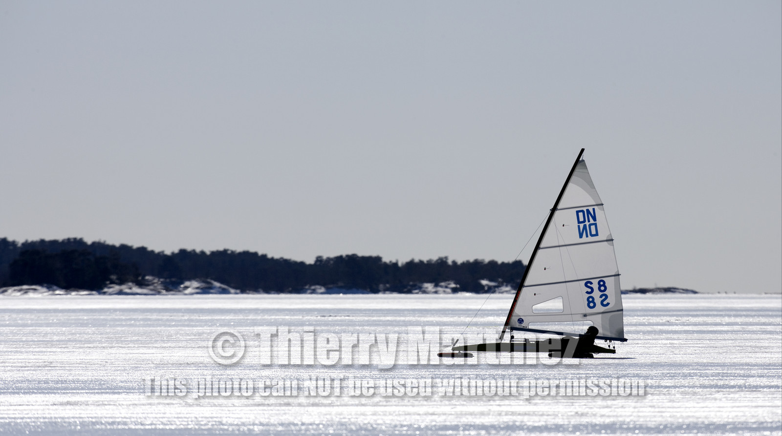 Ice Boats in Stockholm Archipelago - March 2005.