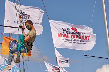 23_21018   © Thierry Martinez. LES SABLES D'OLONNE, 85 - FRANCE 22 septembre 2023.MINI TRANSAT 2023. Départ le 24 septembre.Les Sables d’Olonne (FRA)    Santa Cruz de la Palma ( Canaries)    St François ( Guadeloupe): 4050 NM.