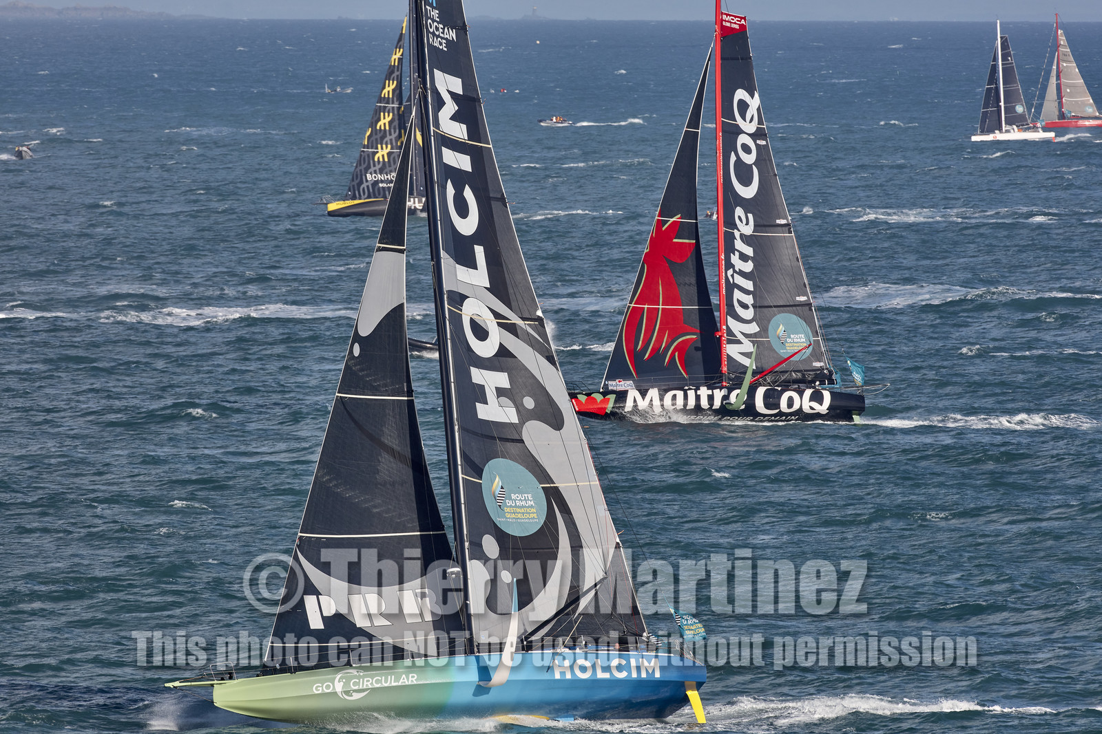 22_39038   © Thierry Martinez.DINARD, FRANCE. 9 Novembre  2022Départ de la 12éme ROUTE DU RHUM, transatlantique course à la voile en solitaire de St Malo(FRA)  à Pointe à Pitre (FRA-Guadeloupe) 3.543 milles nautiques.