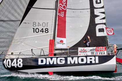 23_22070   © Thierry Martinez. LES SABLES D'OLONNE, 85 - FRANCE 25 septembre 2023.Départ MINI TRANSAT 2023. Départ du Dimanche 24 septembre retardé au Lundi 25 Sept .Les Sables d’Olonne (FRA)    Santa Cruz de la Palma ( Canaries)    St François ( Guadeloupe): 4050 NM.